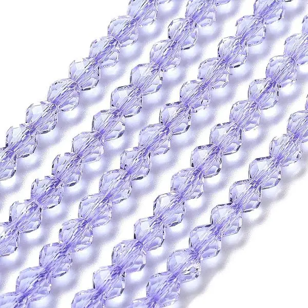 Transparent Glass Beads Strands