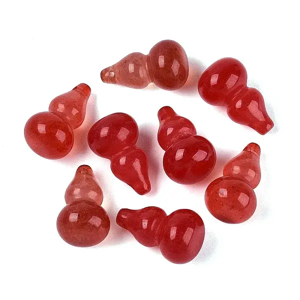 Dyed Natural White Jade Pendants