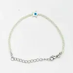 Faceted Rondelle Glass Beaded Bracelets