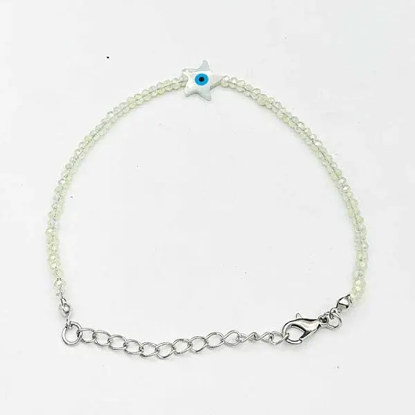 Faceted Rondelle Glass Beaded Bracelets