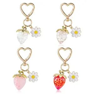 4Pcs 4 Colors Alloy Keychian