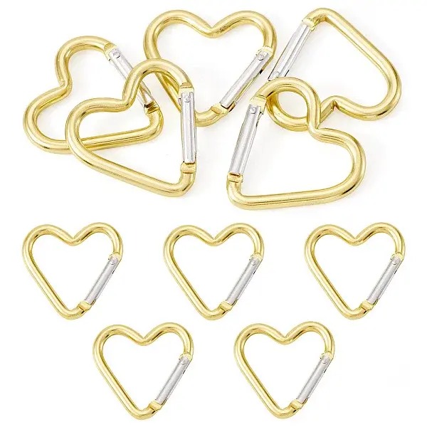 5Pcs Zinc Alloy Spring Gate Rings