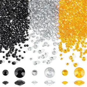 4200Pcs 6 Styles Pointed Back Acrylic Rhinestone Cabochons