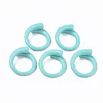 Spray Painted Alloy Cuff Rings