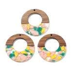 Resin and Walnut Pendants