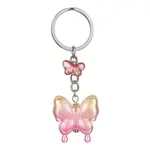 Glass & Acrylic Butterfly Keychain