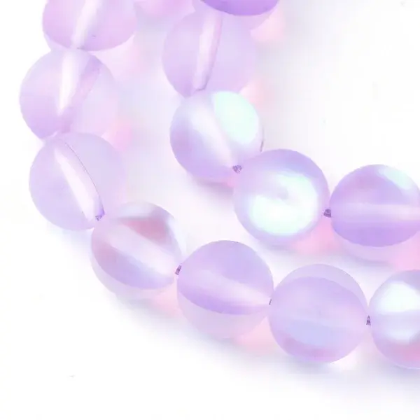 Synthetic Moonstone Beads Strands
