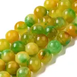 Natural Dyed White Jade Beads Strands