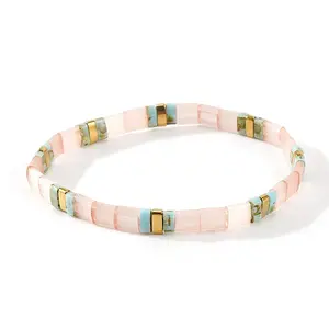 Bohemian Style Glass Seed Beads Stretch Bracelets for Women