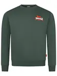 LONSDALE Mikina 'Lympstone'  tmavozelená / červená / biela
