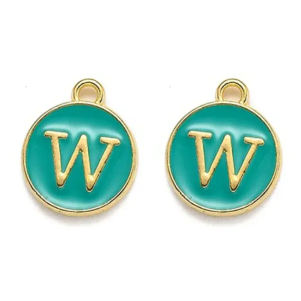 Golden Plated Alloy Enamel Charms