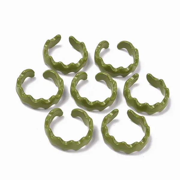 Spray Painted Alloy Cuff Rings