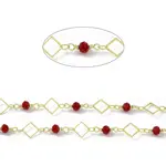 Handmade Brass Rhombus Link Chains