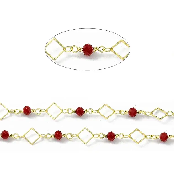 Handmade Brass Rhombus Link Chains