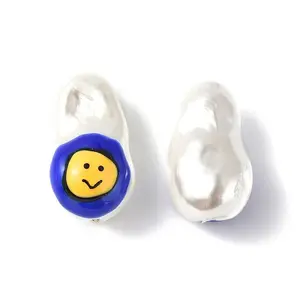 Shell Enamel Beads