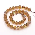 Round Synthetic Moonstone Beads Strands