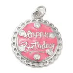 Brass Micro Pave Cubic Zirconia Pendants