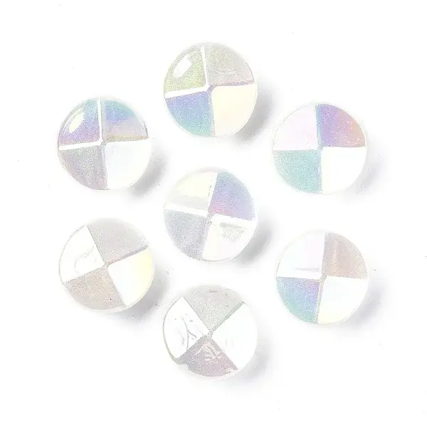 UV Plating Luminous Transparent Acrylic Beads
