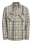 JACK & JONES Prechodná bunda 'Roy'  béžová / tmavobéžová / čierna / biela
