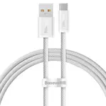 Datový kabel Baseus CALD000602 Dynamic Series Fast Charging USB - USB-C 100W 1m, bílá