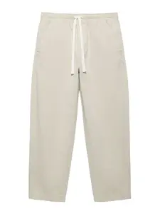 Pull&Bear Nohavice  biela ako vlna