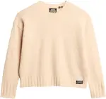 Superdry & Co Sveter 'Essential'  béžová / čierna