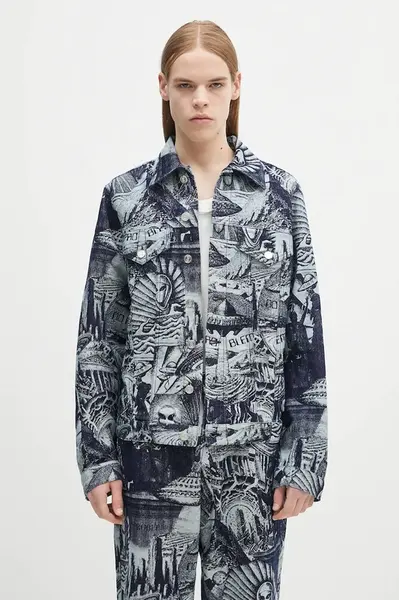 Bavlněná bunda No Problemo Apocalypse Jacquard Trucker Jacket