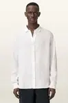 AllSaints košile pánská lněná LOOM