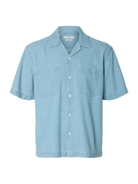 SELECTED Košeľa 'SLHCarlo'  modrá denim