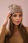 Kesi Fleecová čepice Sylwia K244 tmavě béžová