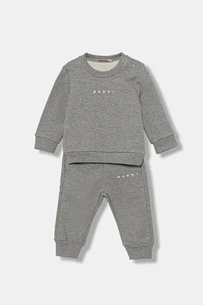 Marni  Bavlněná tepláková souprava pro miminka  MS1B-SET OVERALLS 2-pack
