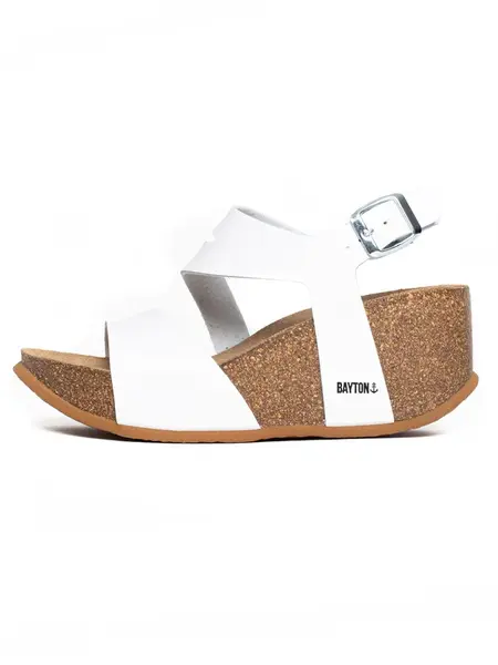 Bayton Sandále 'Ibiza'  čierna / biela