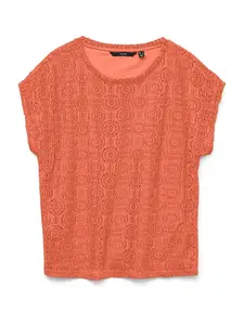 VERO MODA Tričko 'VMMAYA AVA'  oranžová