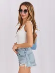 Ecru dámsky top basic