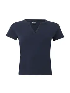 HOLLISTER Tričko  námornícka modrá