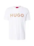 HUGO Tričko 'Dulivio'  farba ťavej srsti / biela