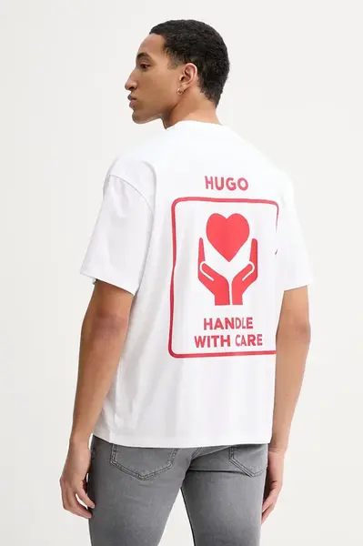 HUGO Bavlněné tričko HUGO