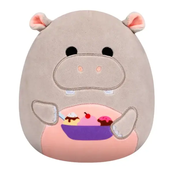 SQUISHMALLOWS Šedý hroch se zmrzlinou - Harrison
