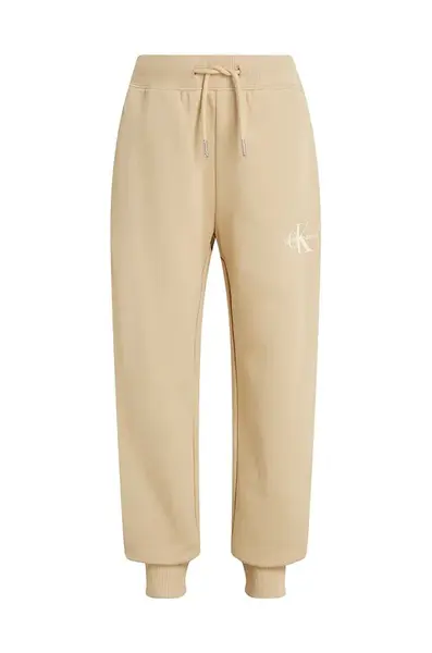 Detské bavlnené tepláky Calvin Klein Jeans MONOGRAM LOGO