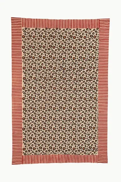 Bavlněný přehoz Doing Goods Leopard Single 220 x 140 cm