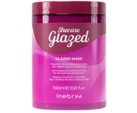 Rozjasňující a hydratační maska pro vlasy bez lesku Inebrya Shecare Glazed Mask - 1000 ml + dárek zdarma