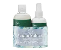 Dárková sada pro hydrataci suchých vlasů Paul Mitchell Tea Tree Vegan Values Soothing Hydration Duo + dárek zdarma