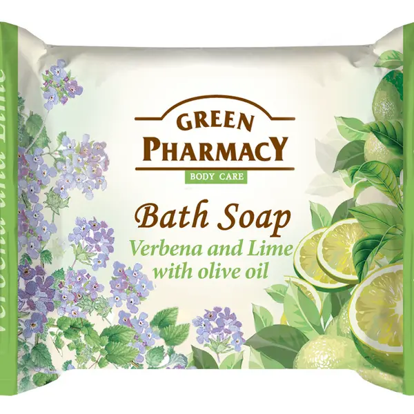 Toaletní mýdlo na ruce s olivovým olejem Green Pharmacy Verbena and Lime - 100 g