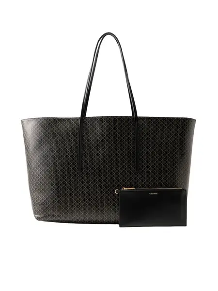 Calvin Klein Shopper  krémová / čierna