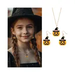 Detské náušnice a náhrdelník - tekvice ALBI