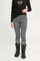 Tepláky Newland Lorelei černá barva, vzorované, N46598.108