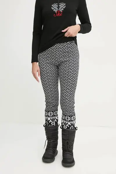 Tepláky Newland Lorelei černá barva, vzorované, N46598.108