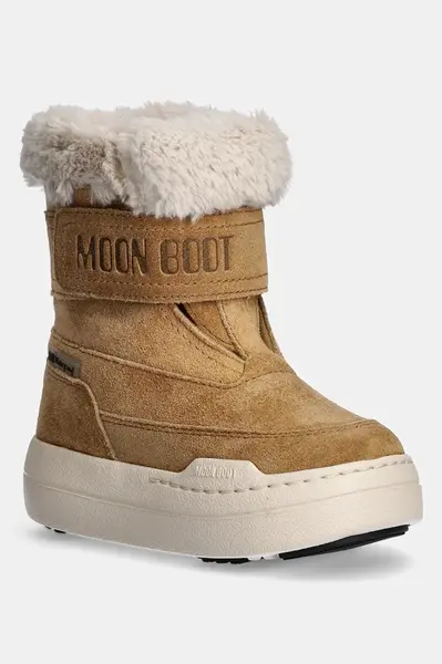 Dětské sněhule Moon Boot JR PARK STRAP BOOT SUEDE