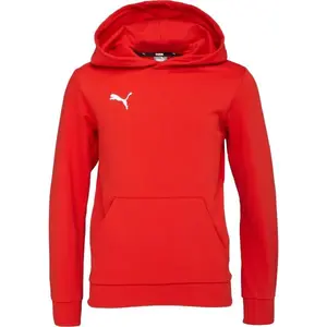 Puma TEAMGOAL CASUALS HOODY JR Dětská mikina, červená, velikost