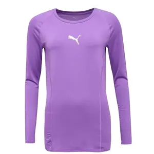 Puma LIGA BASELAYER TEE LS Pánské sportovní triko, fialová, velikost